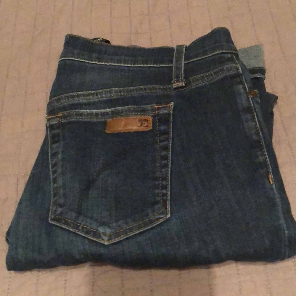 Joe’s straight ankle cuffed jeans